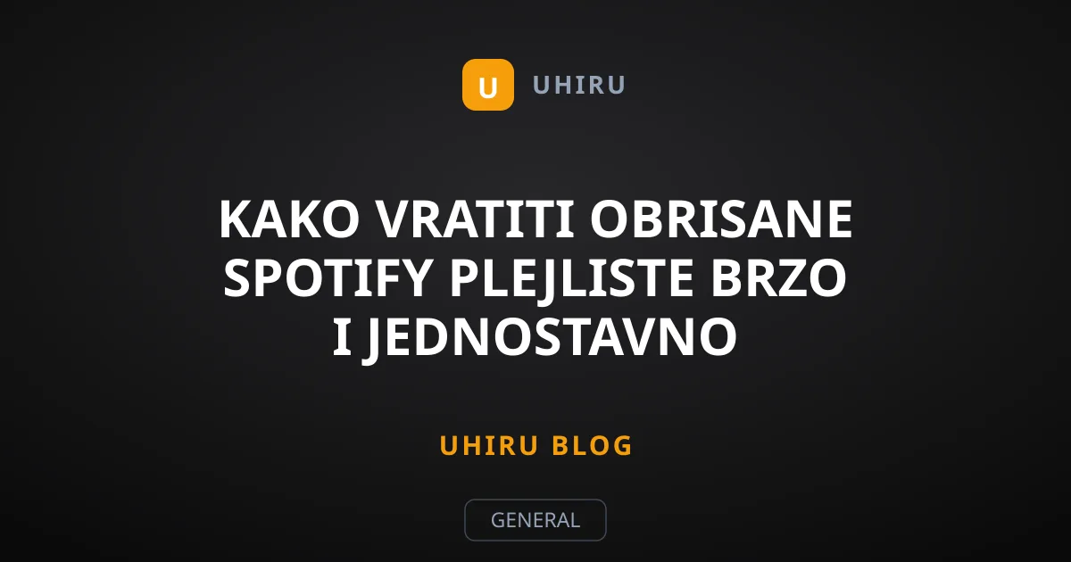 Kako vratiti obrisane Spotify plejliste brzo i jednostavno