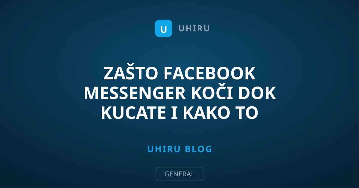 Zašto Facebook Messenger koči dok kucate i kako to popraviti